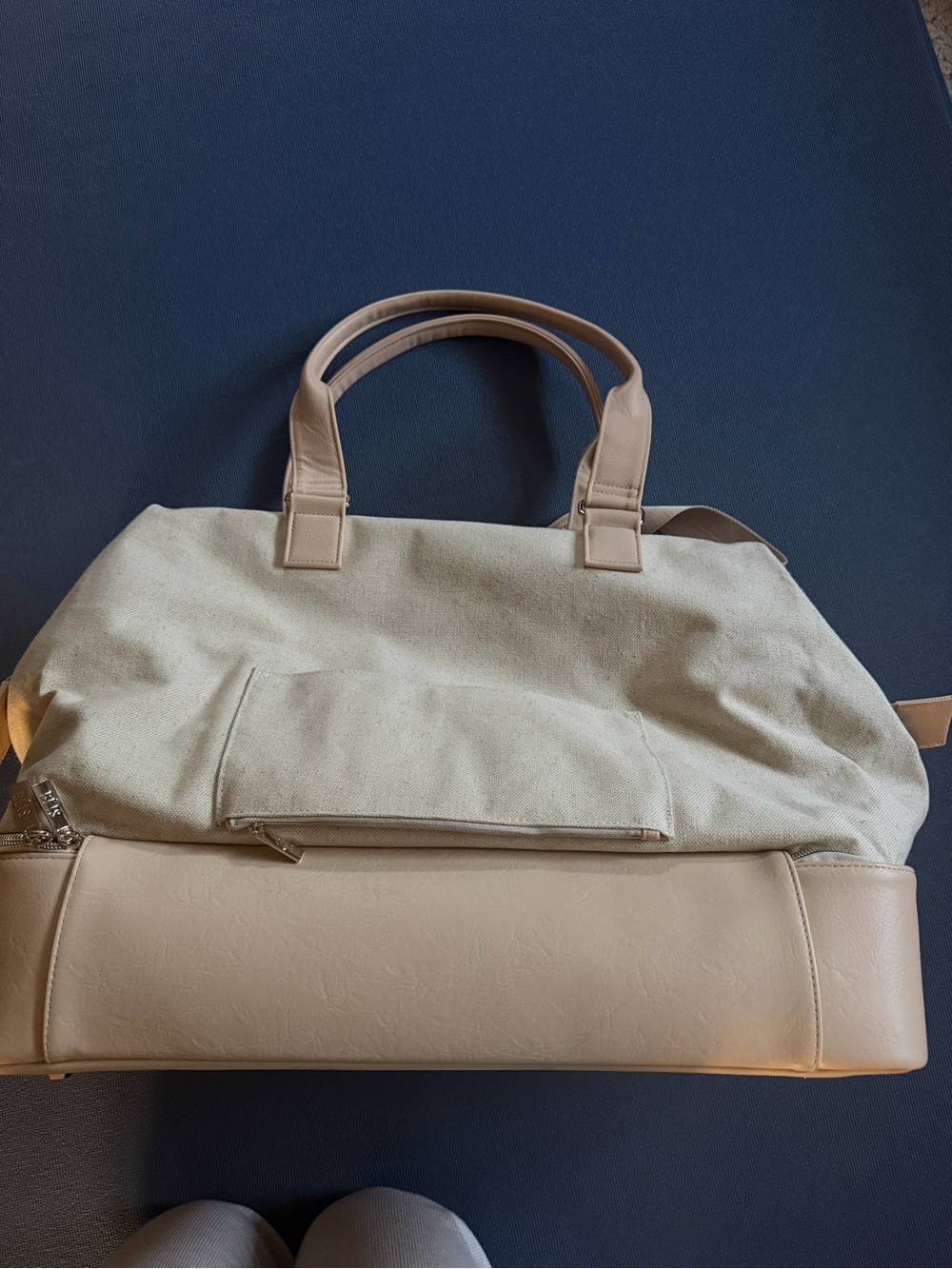 BEIS Weekender Bag In Beige - Picture 2 of 5